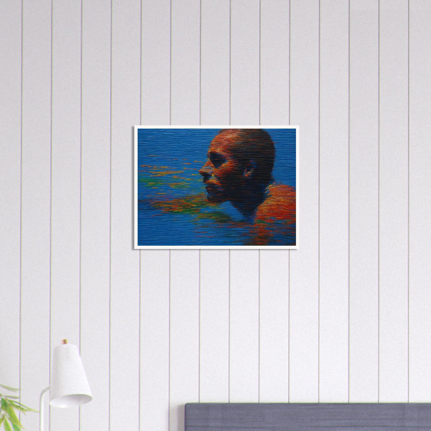 Swimmer in Reflections