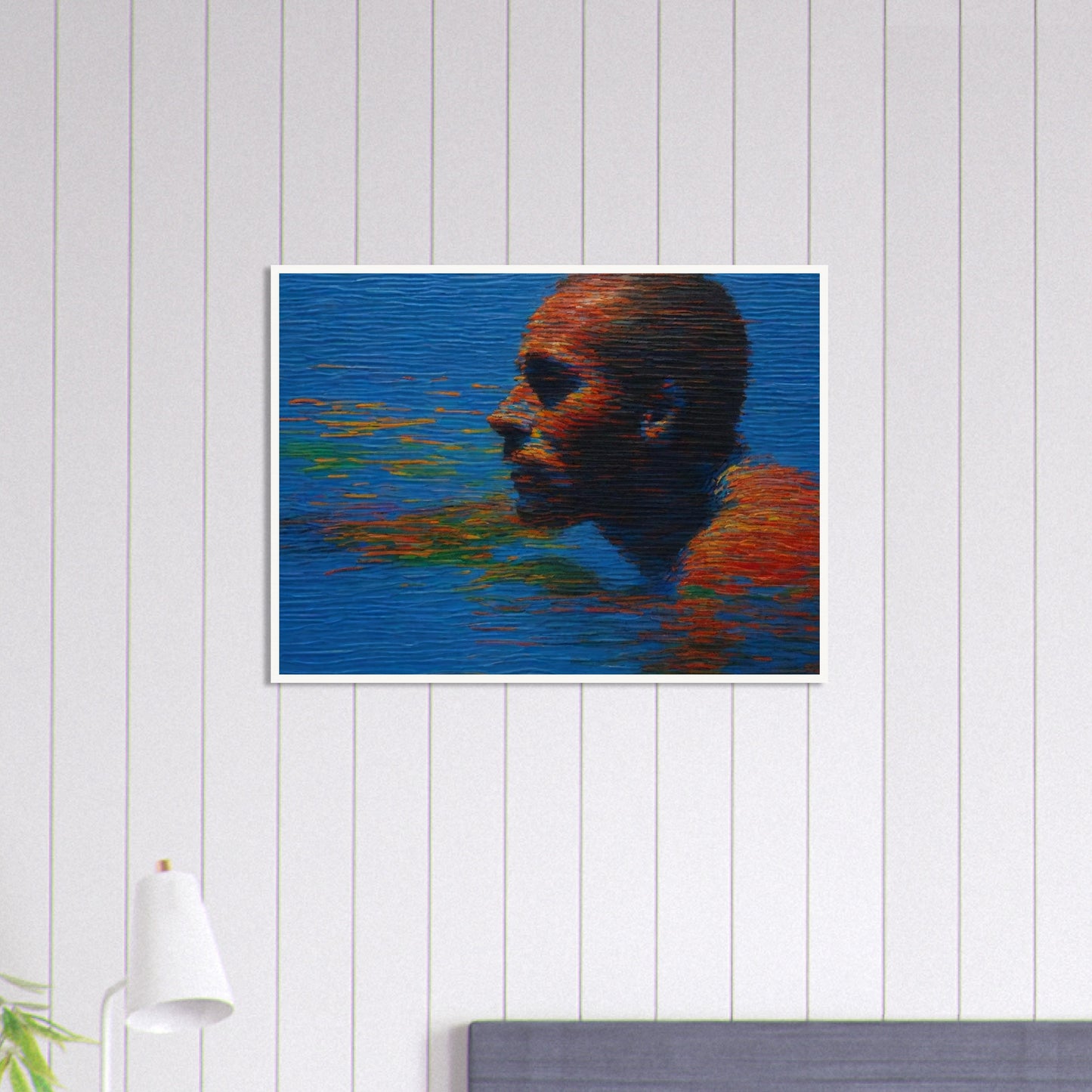 Swimmer in Reflections