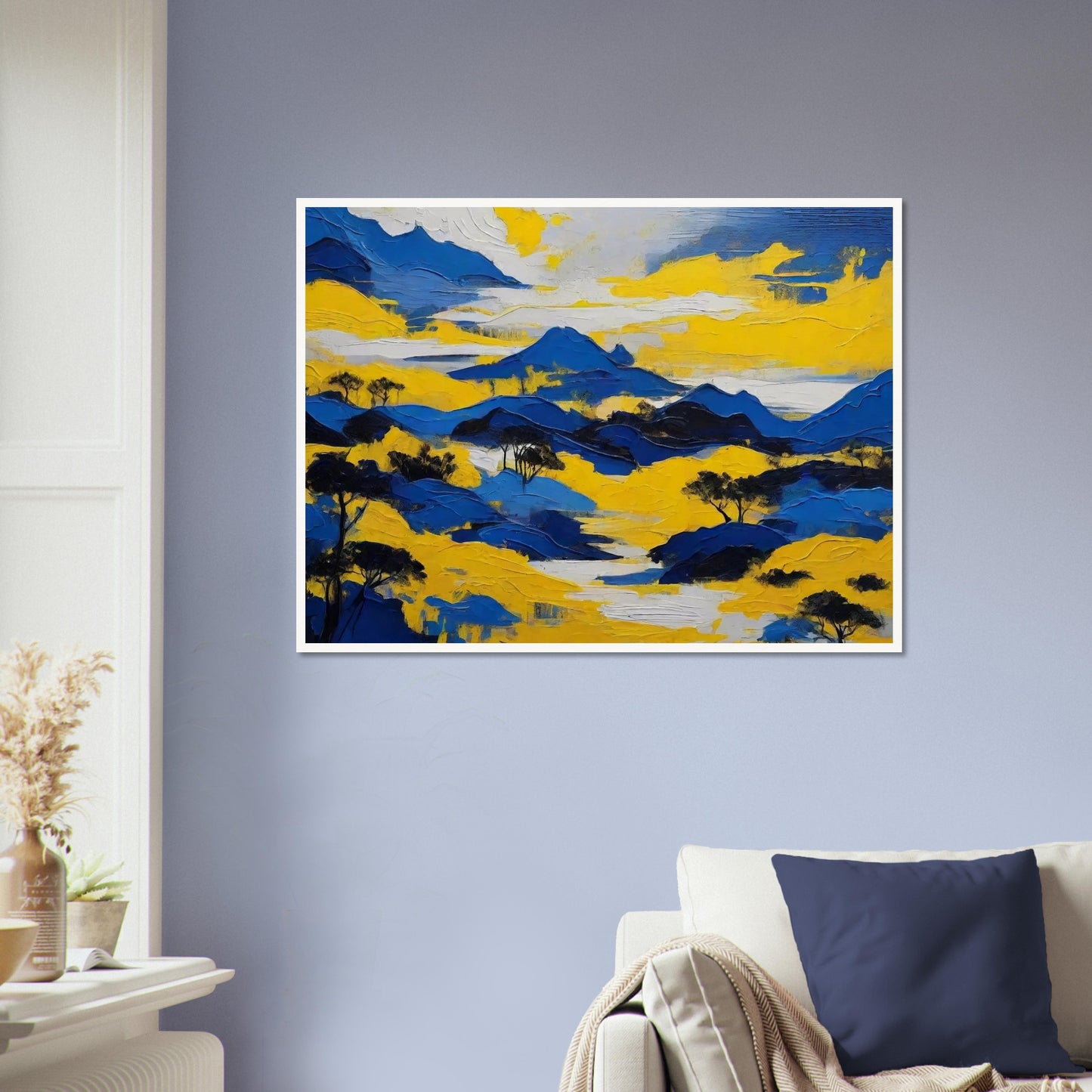 Blue and Yellow Landscape