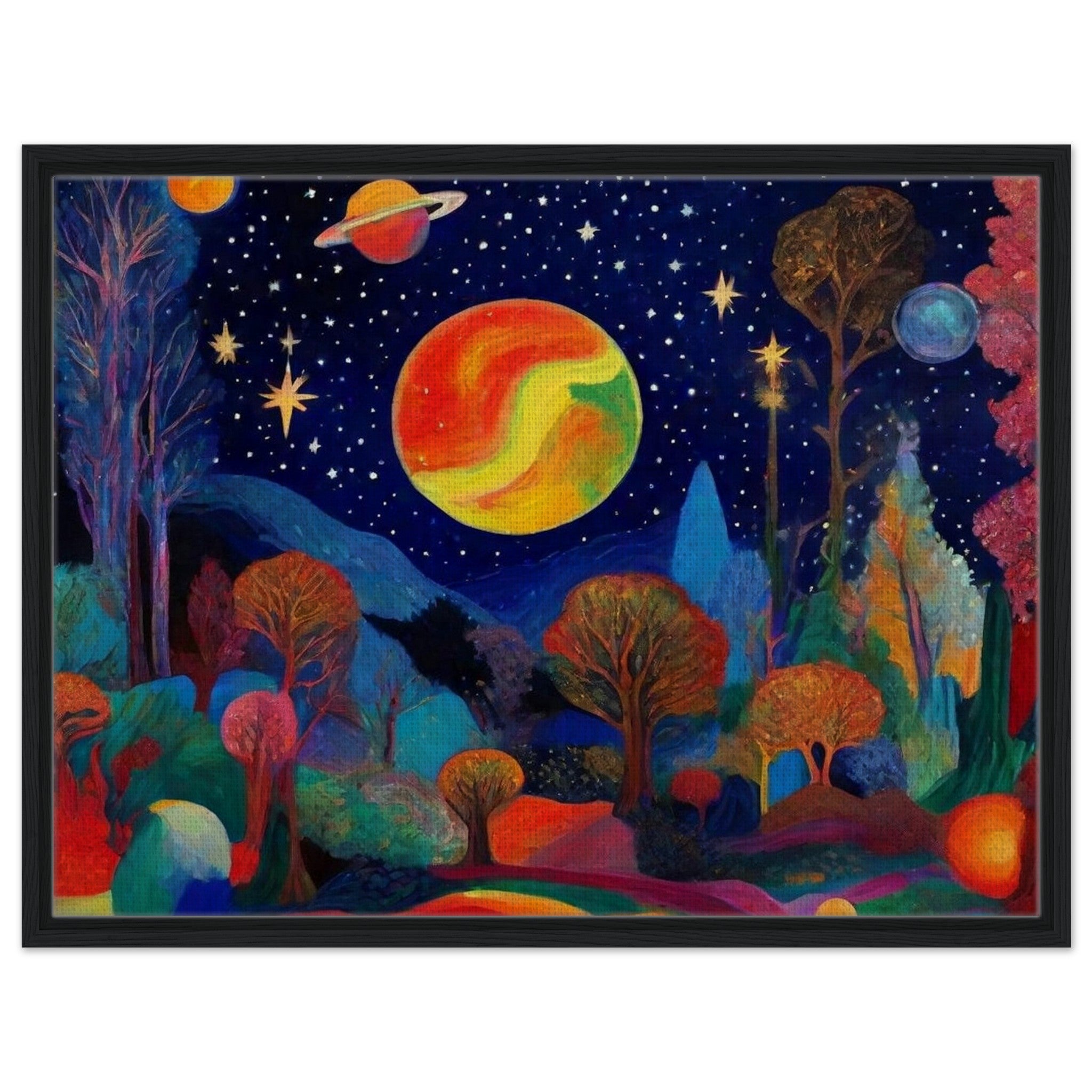 Cosmic Forest - Surreal Fantasy Landscape Wall Art | Hive Artes