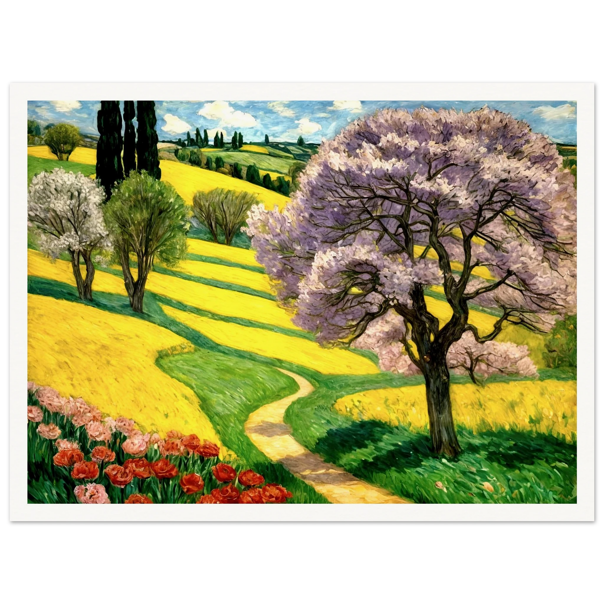 lavender plant wall art Lavender Breeze - Bedroom Floral Wall Art