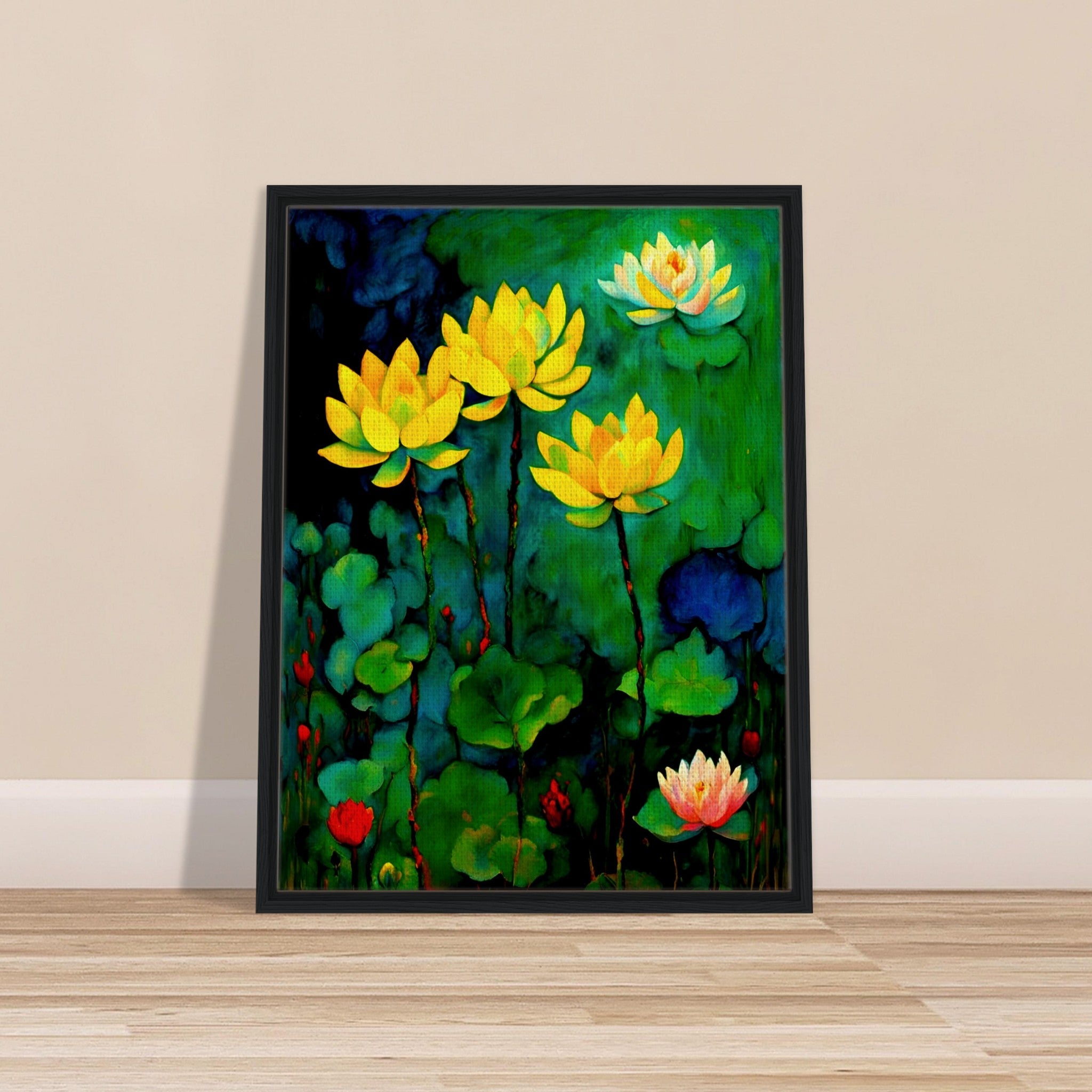 Lotus Awakening - Bathroom Floral Wall Art | Hive Artes