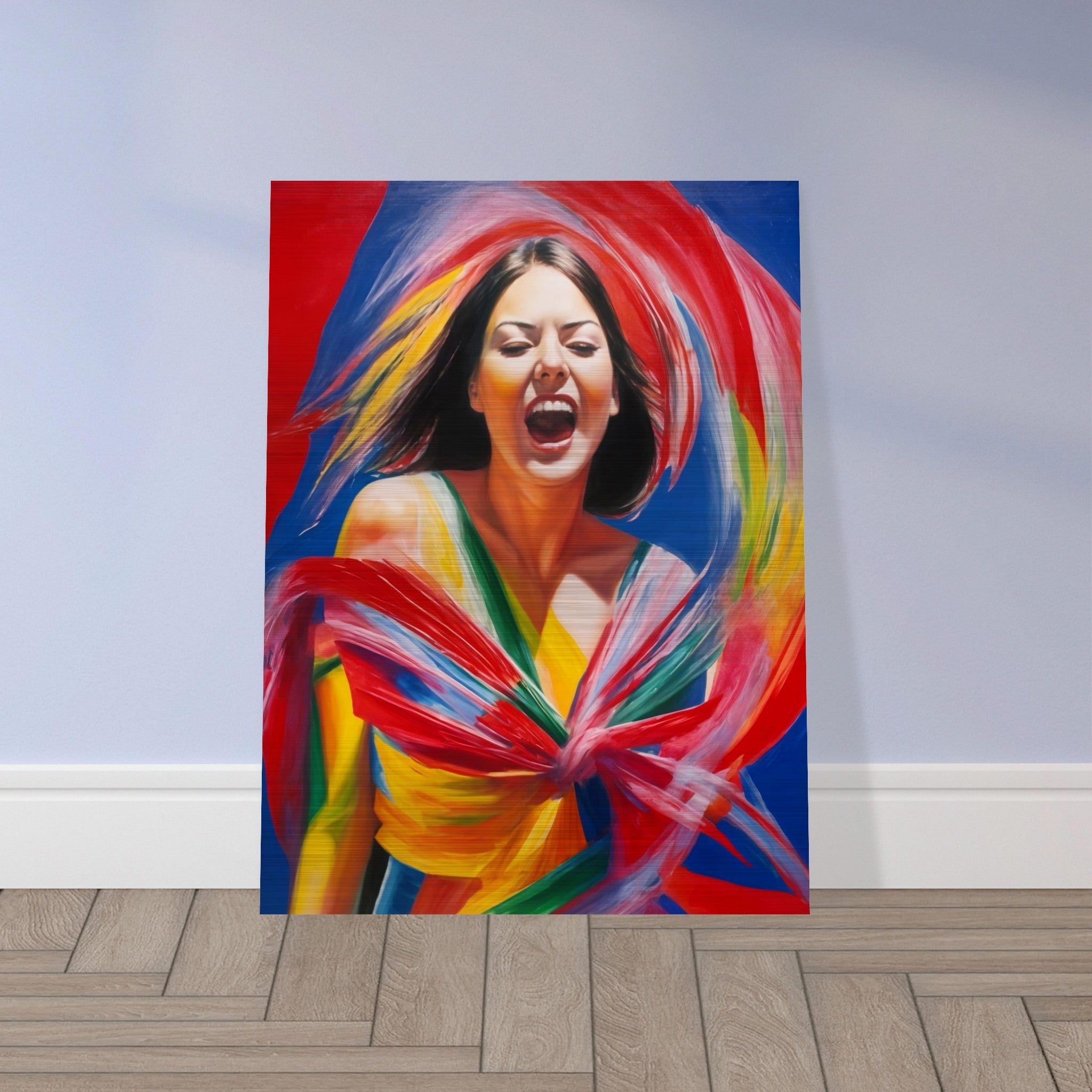 アート・デザイン・音楽 CINEMA EXPRESSIONNISTE HENRI VEYRIER Burst of Joy - Expressionism People Wall Art | Hive Artes