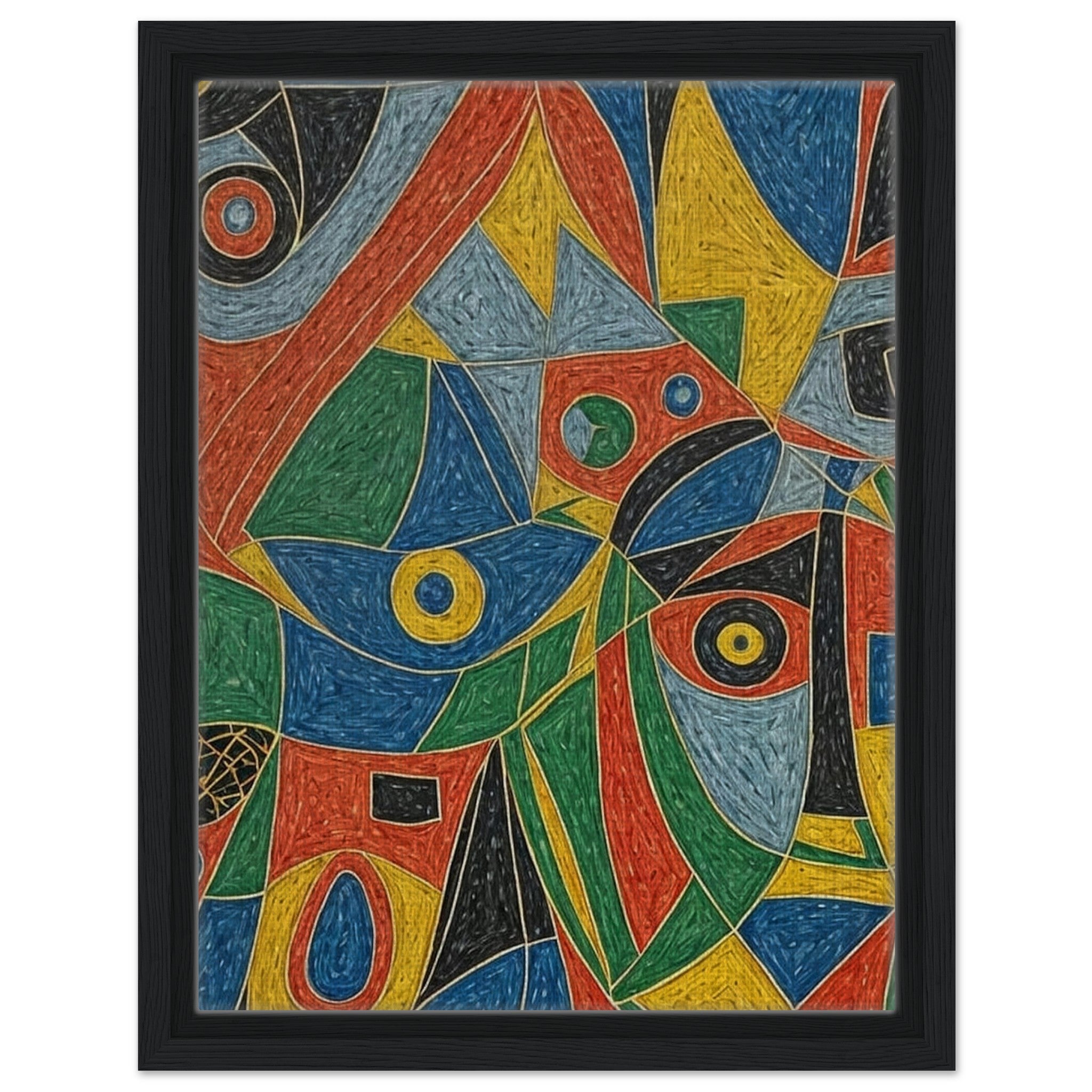 The Kaleidoscope of Life - Abstract Geometric Wall Art | Hive Artes