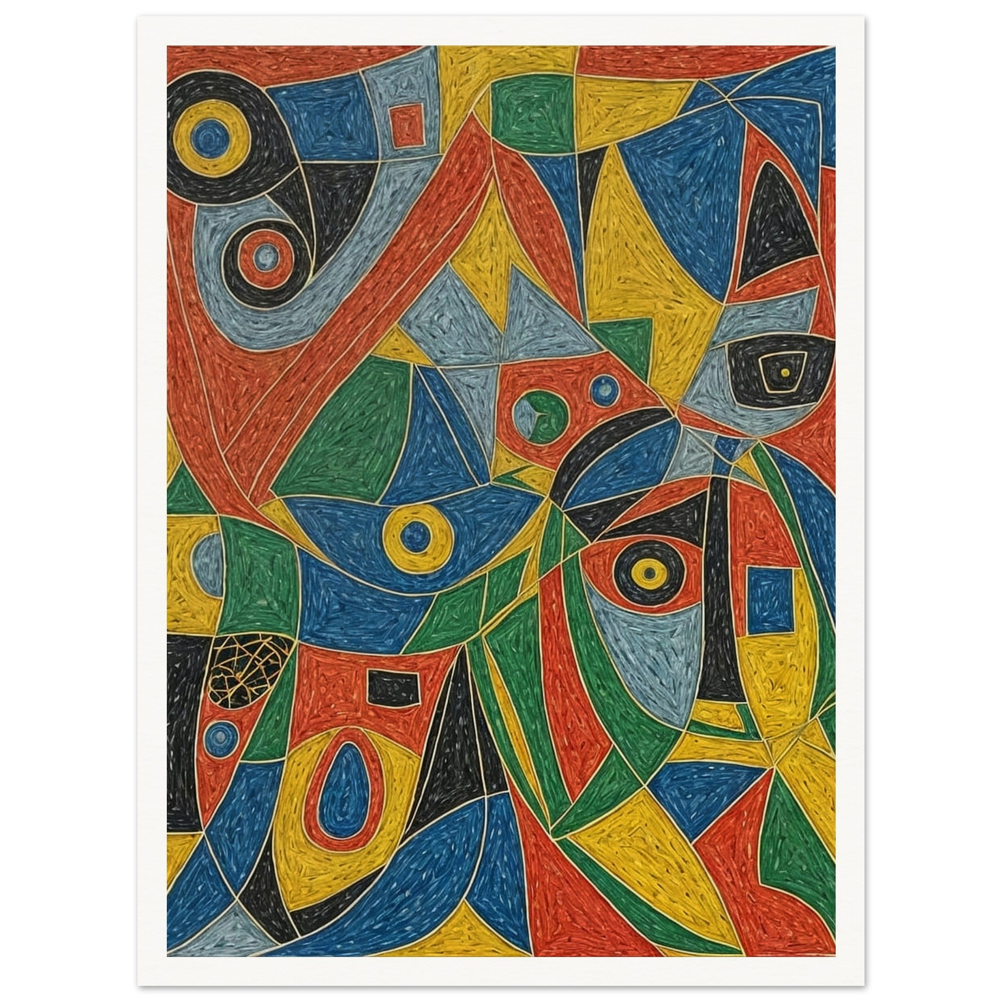 The Kaleidoscope of Life - Abstract Geometric Wall Art | Hive Artes