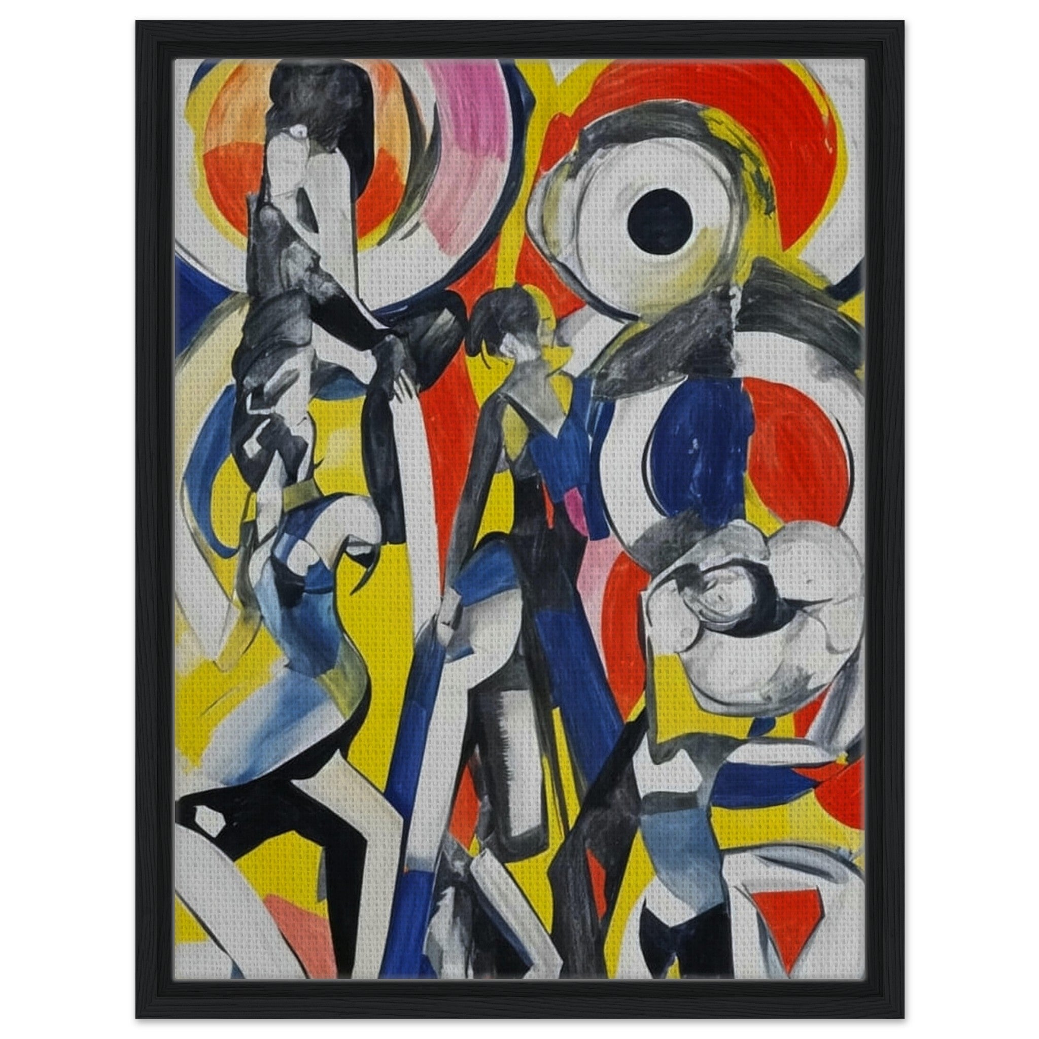 Vibrant Dance Abstraction - Abstract People Wall Art | Hive Artes