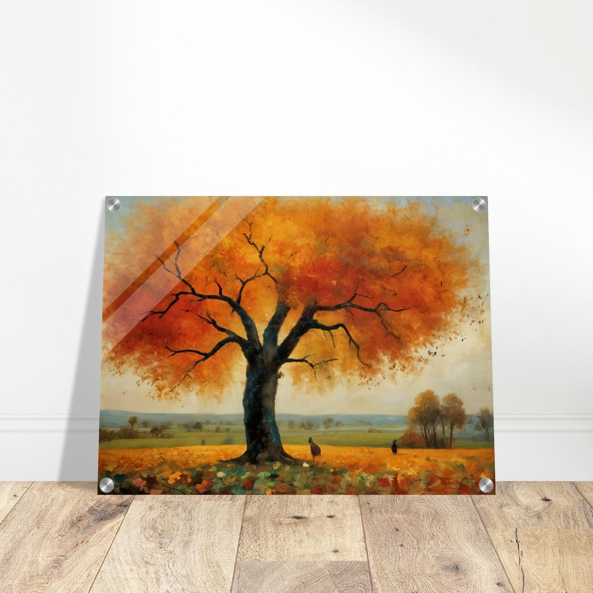 Majestic Autumn Oak - Autumn Bedroom Wall Art | Hive Artes