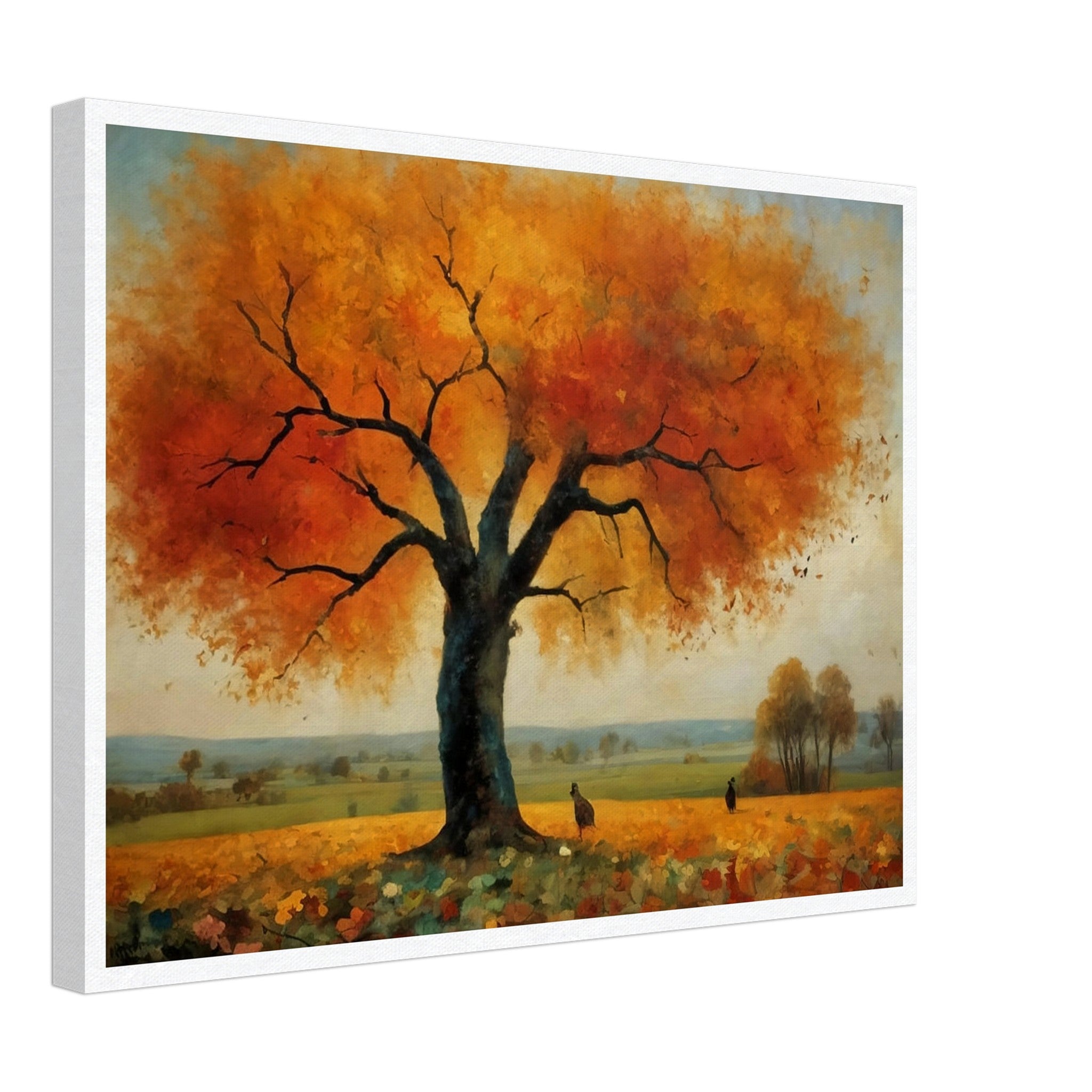 Majestic Autumn Oak - Autumn Bedroom Wall Art | Hive Artes