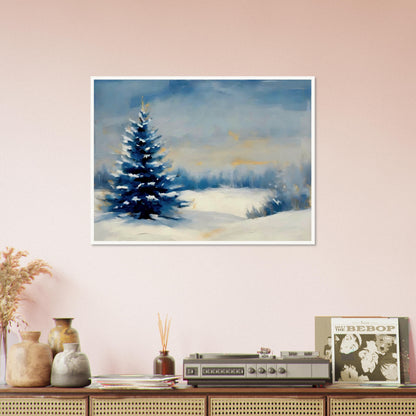 Serene Snowy Pine