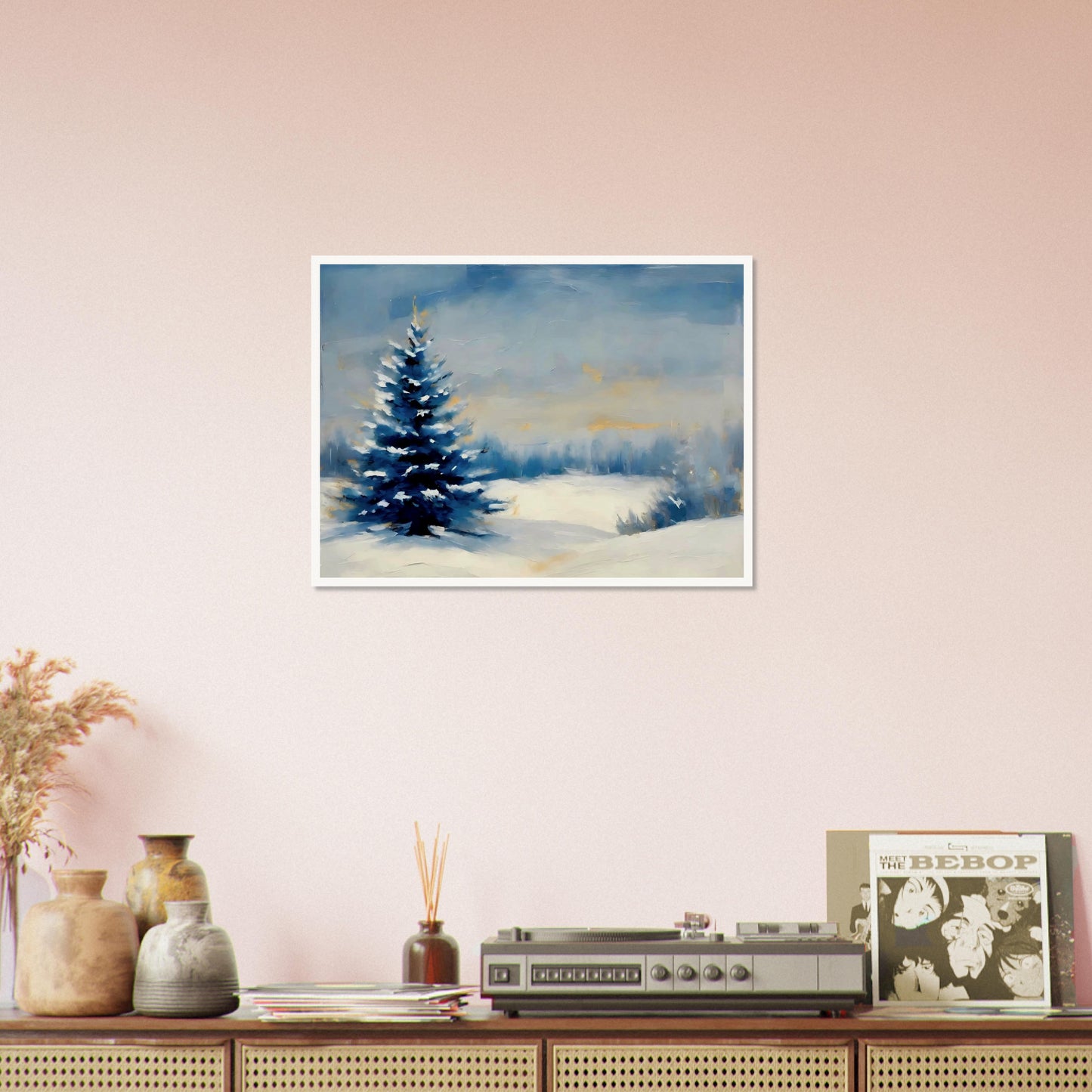 Serene Snowy Pine