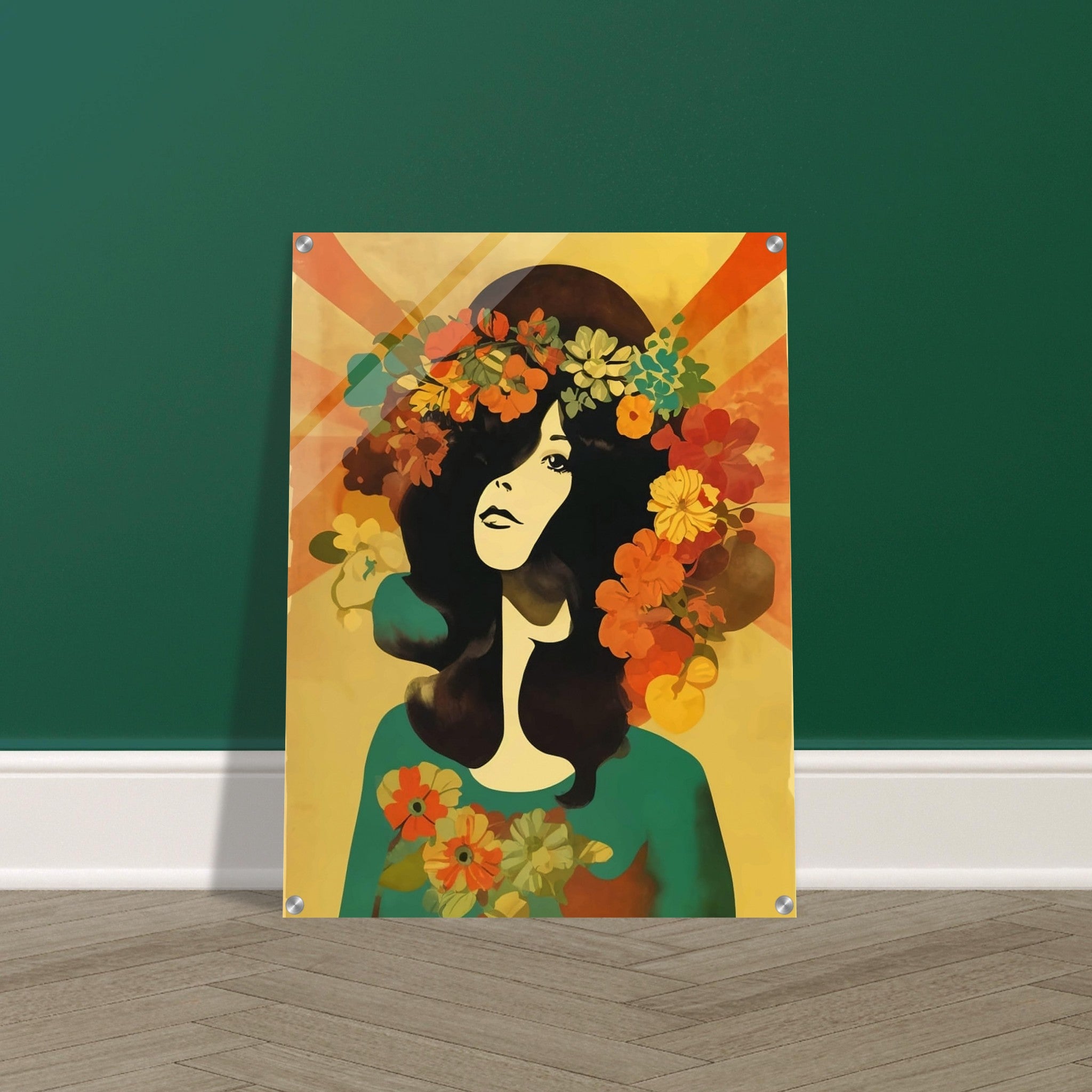 Flowered Muse - Expressionism Floral People Wall Art | Hive Artes