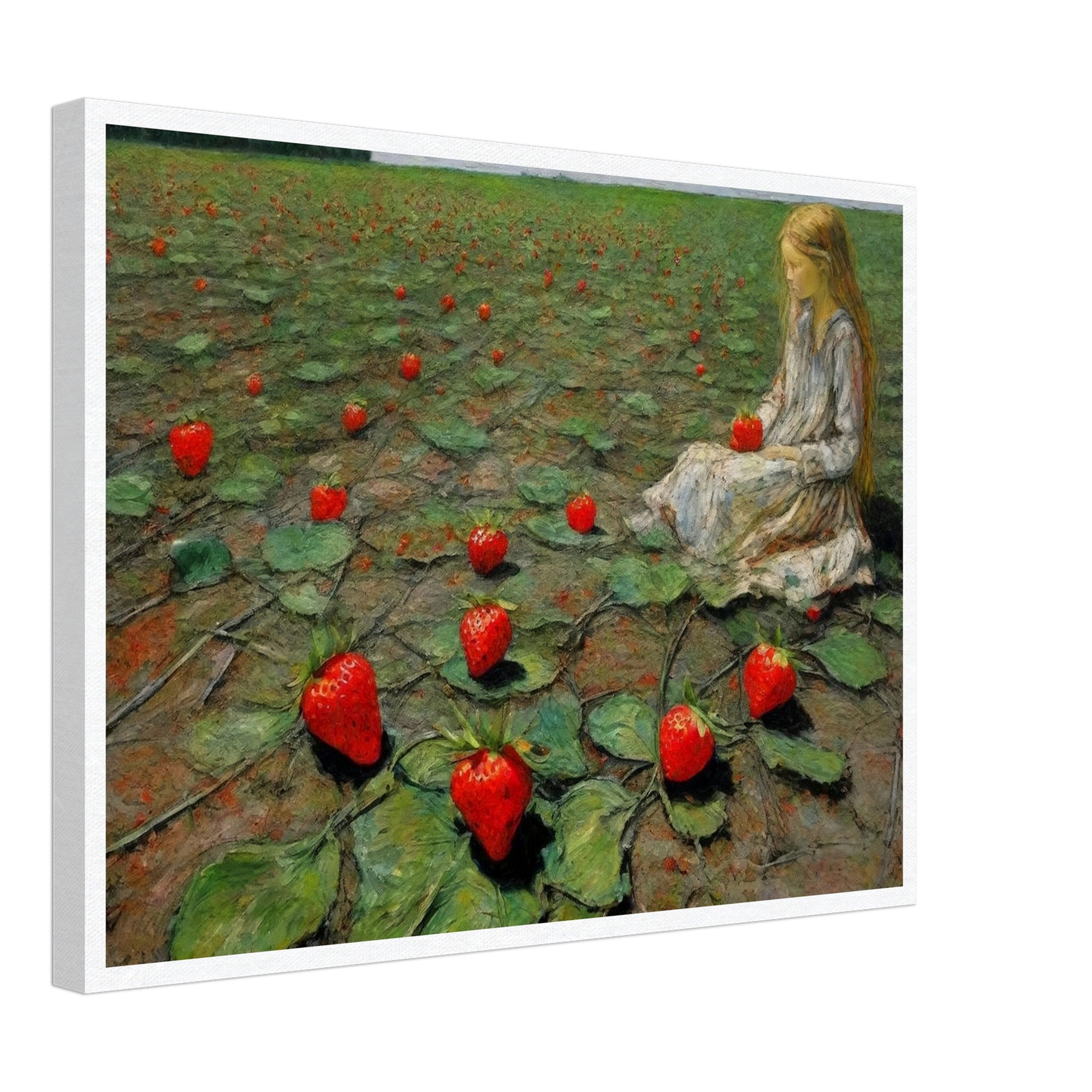 Strawberry Fields - Realism Living Room Wall Art | Hive Artes Strawberry Fields - Realism Living Room Wall Art | Hive Artes