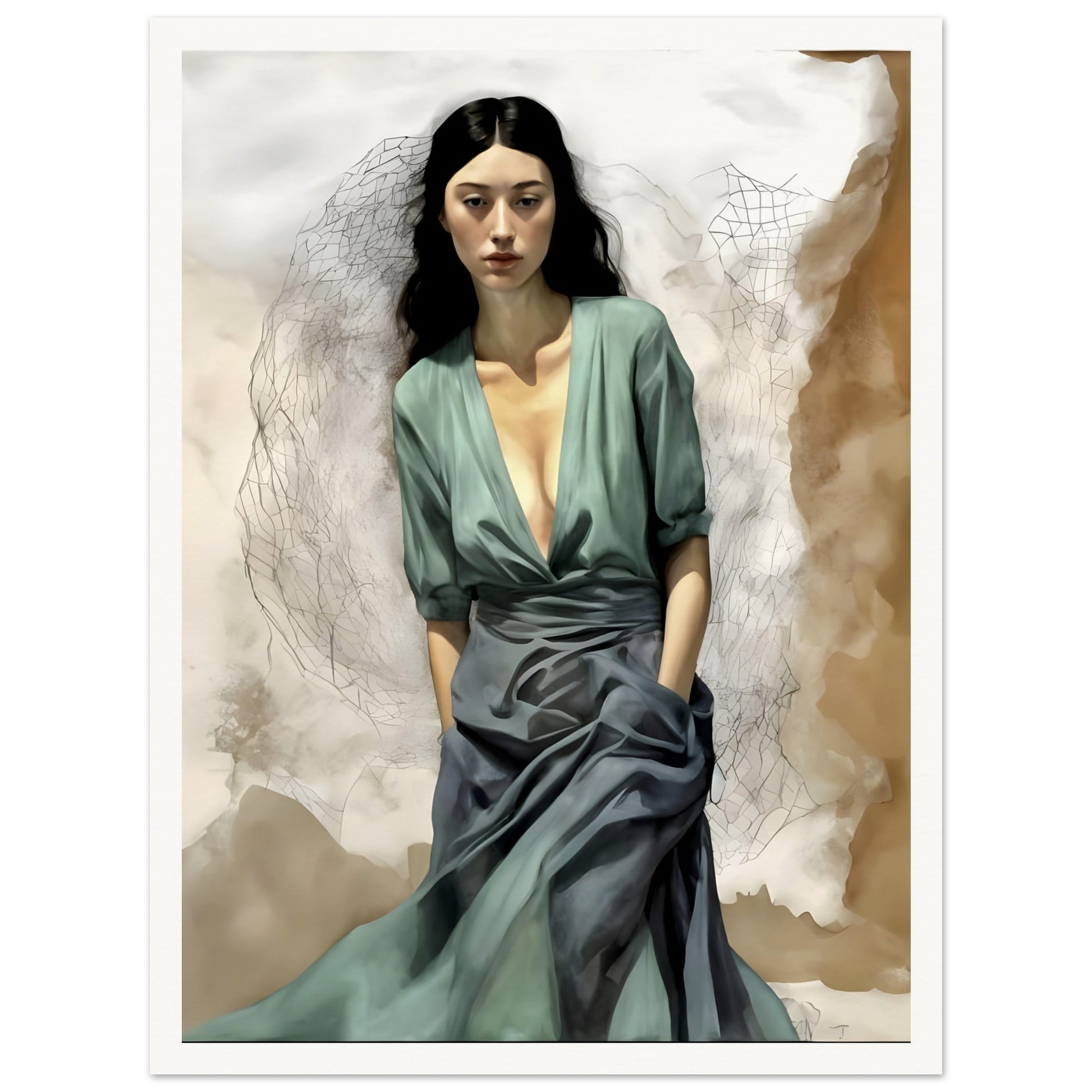 Fleeting Moment - Realism Portrait Wall Art | Hive Artes Fleeting Moment - Realism Portrait Wall Art | Hive Artes