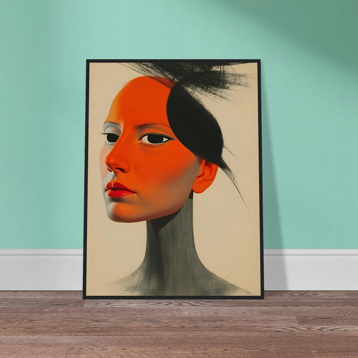 Expressionism Shadow Flame and Shadow - Expressionism Portrait Wall Art | Hive Artes
