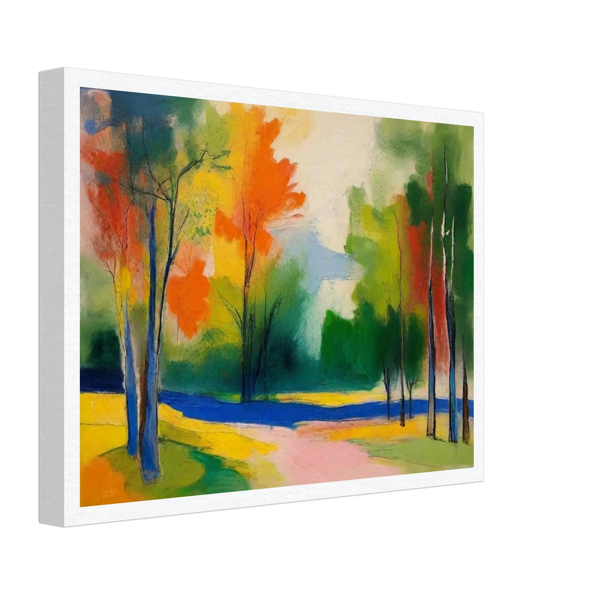 Abstract Autumn Landscape - Impressionism Wall Art | Hive Artes