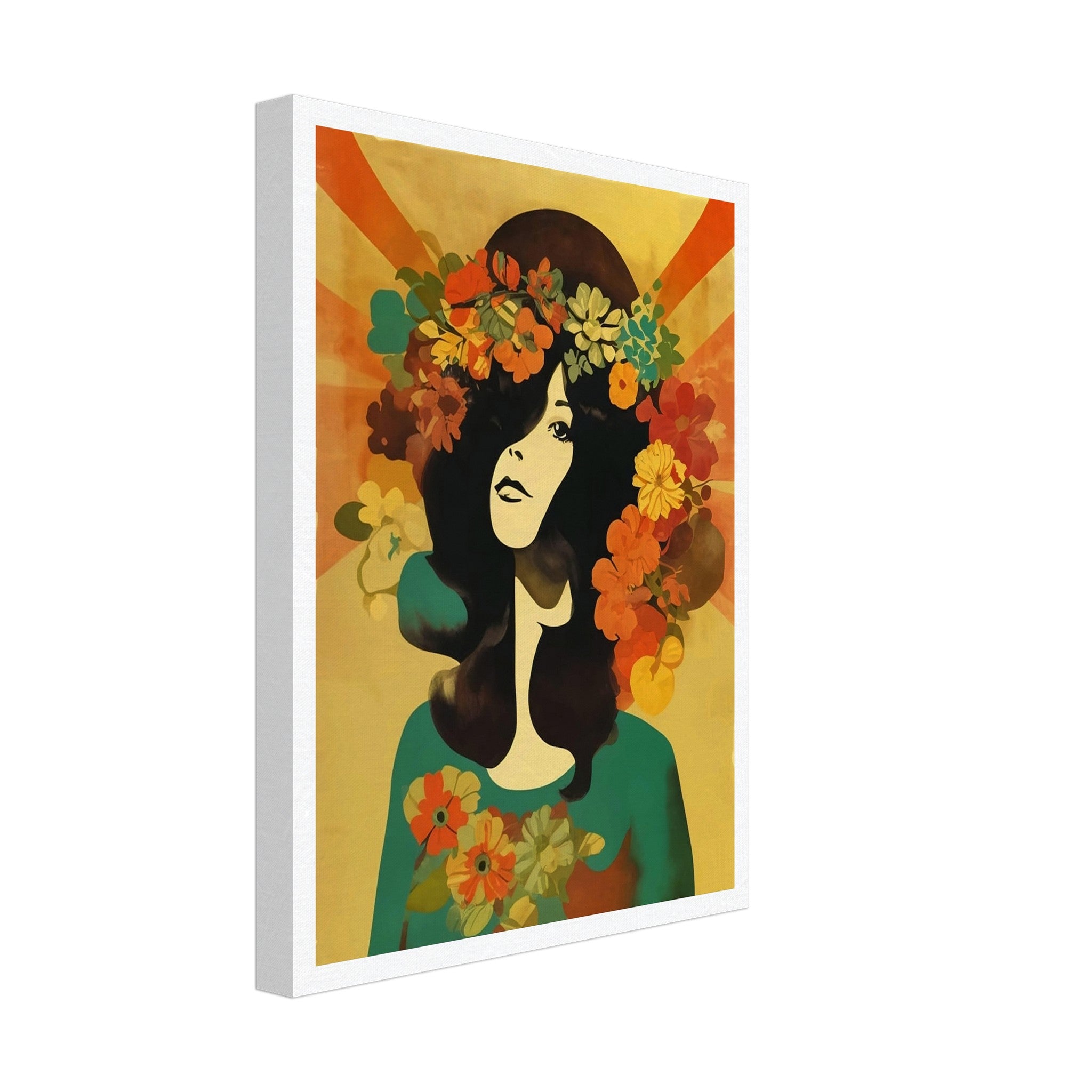 Flowered Muse - Expressionism Floral People Wall Art | Hive Artes