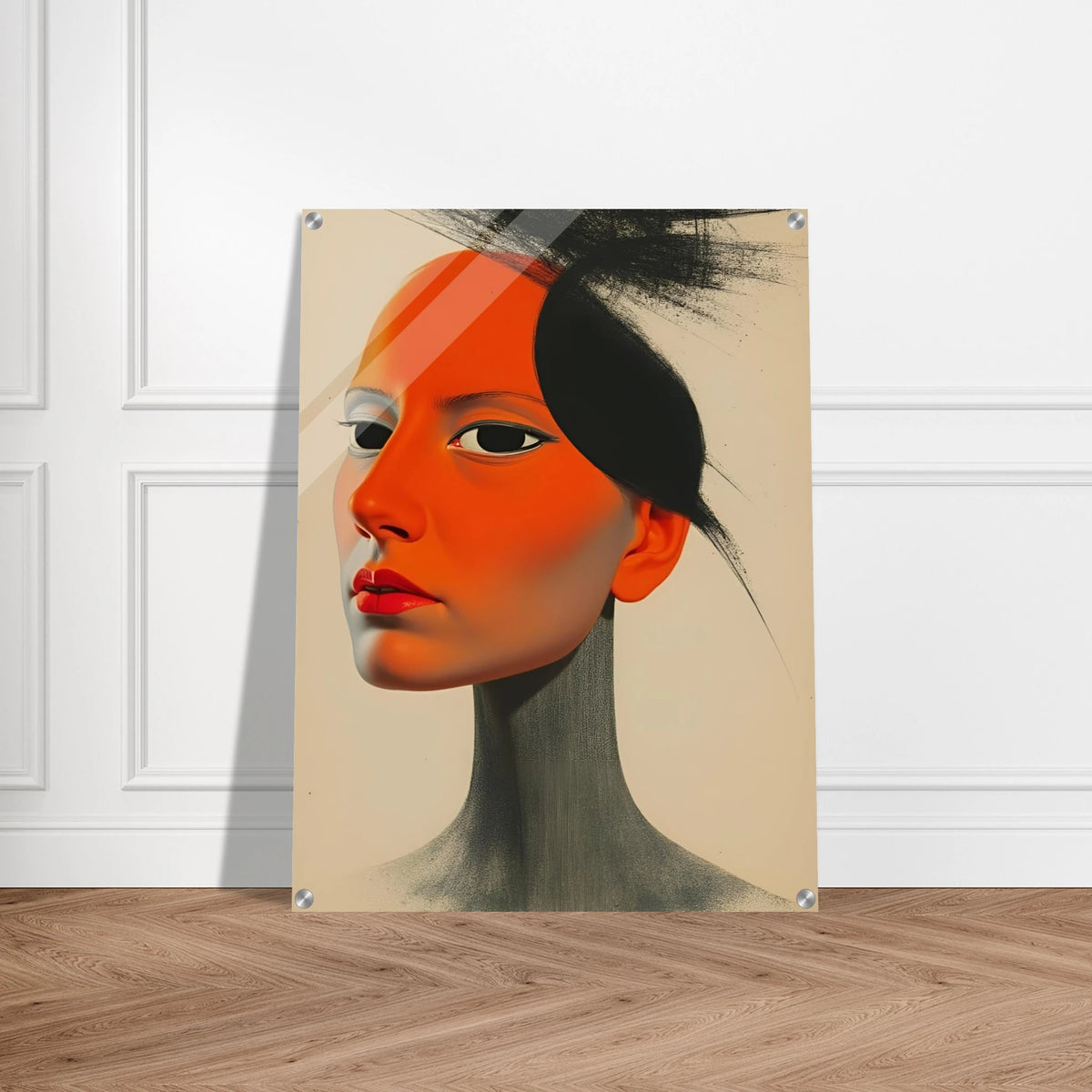 Expressionism Shadow Flame and Shadow - Expressionism Portrait Wall Art | Hive Artes
